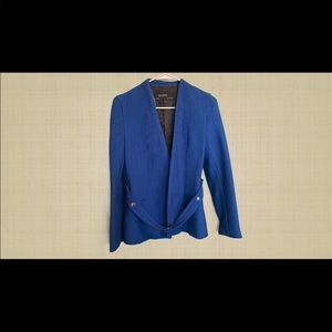 Zara coral blue blazer